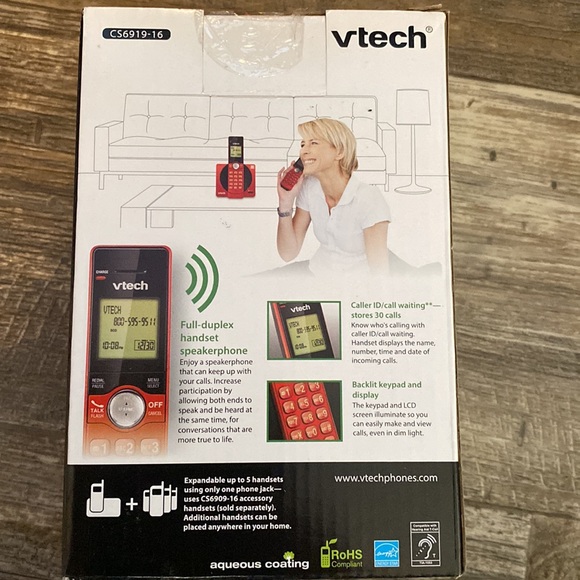 Vetech Cordless Phone System with Caller ID/ Call Waiting - Picture 7 of 7